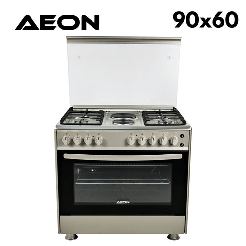 Aeon Gas Cooker 90x60 Nigeria Silver