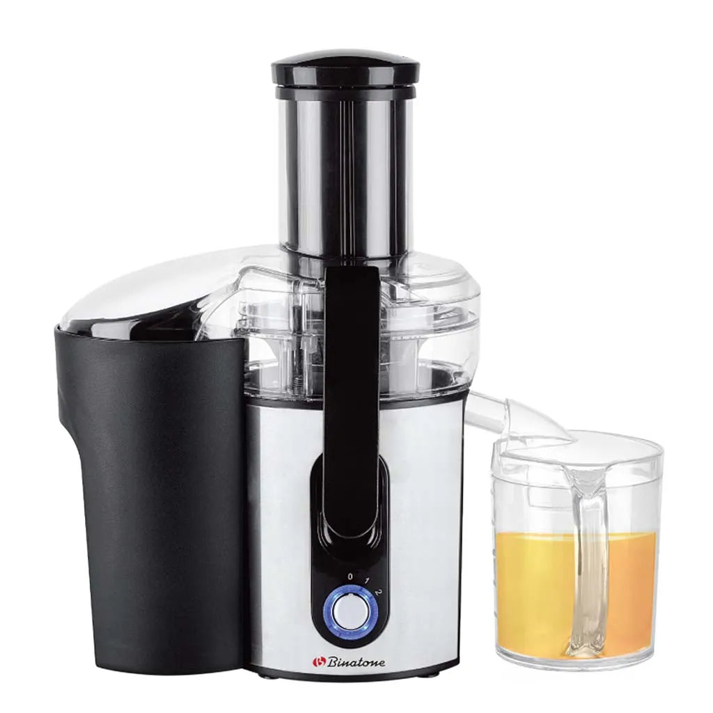 BINATONE JUICER 1L 2S+P 1000W STEEL JE-1000