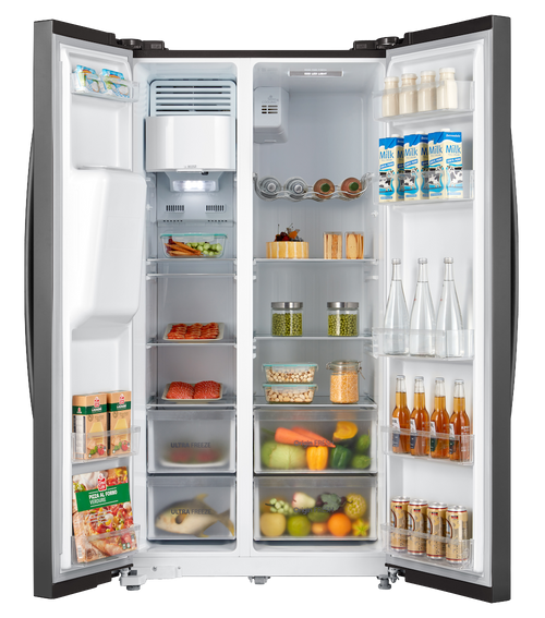 TOSHIBA FRIDGE 592L SBS  BLACK GR-RS780WE-PGF