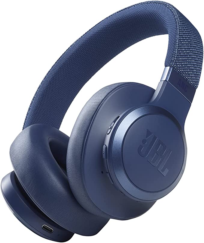 JBL HEADPHONES WIRELESS 50HR BLUE JBLLIVE660NCBLU