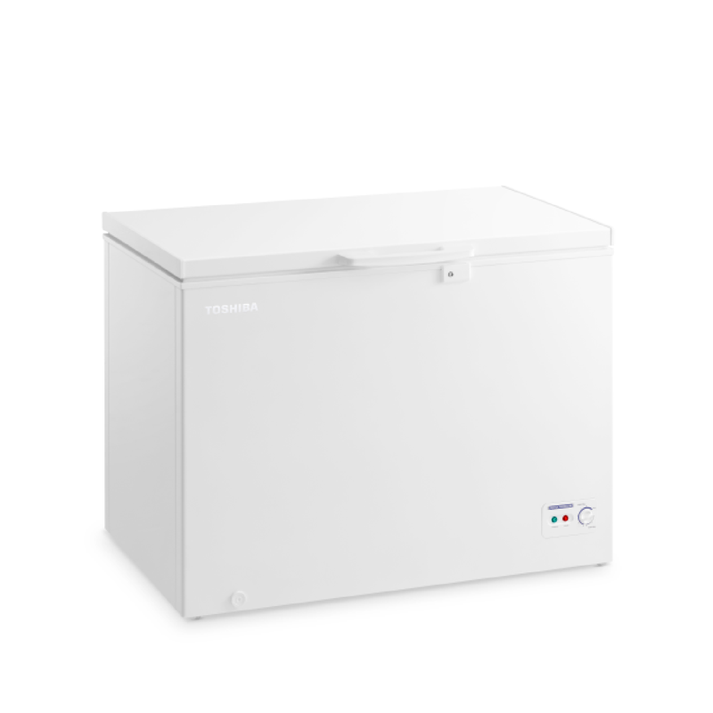 Toshiba Chest Freezer / White (290L) Side