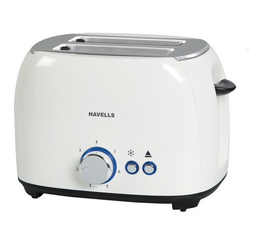 Crust 800 Watt Pop-up Toaster (White) - JAMARA HOME ONLINE STORE