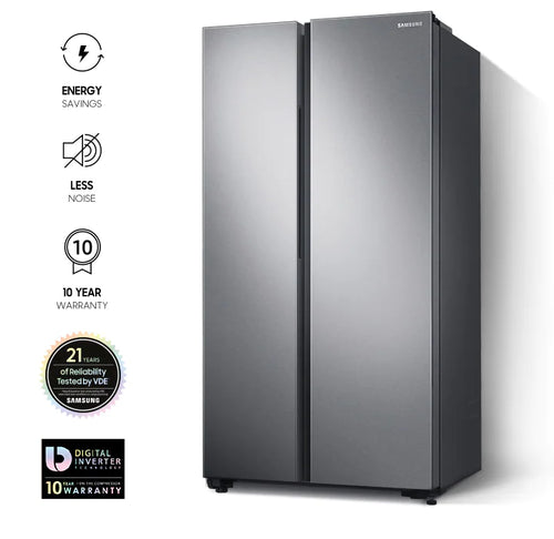 SAMSUNG FRIDGE 680L SBS SILVER RS62R5001M9 UT