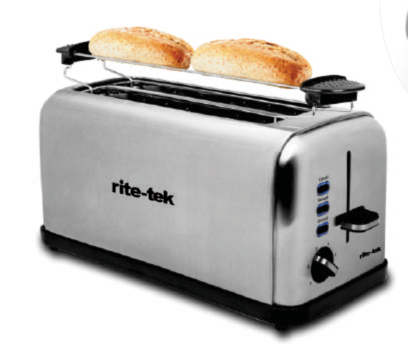 RITE-TEK TOASTER 4S+3F 1500W STEEL TM340