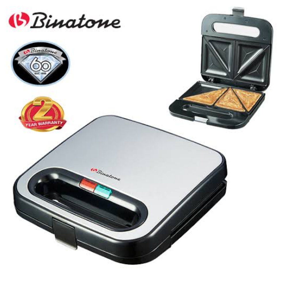 BINATONE TOASTER 2S 750W STAINLESS STEEL ST-801