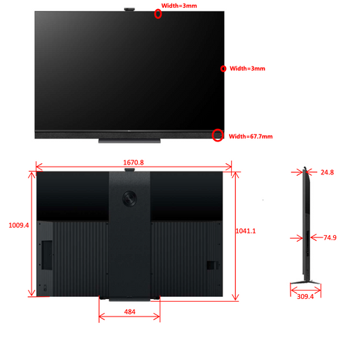 TCL TV 75 MINI-LED 4K ANDROID BLACK 75C825