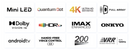 TCL TV 75 MINI-LED 4K ANDROID BLACK 75C825