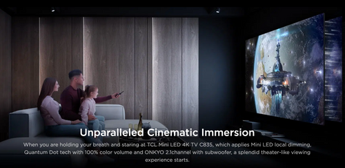 TCL TV 75'' MINI-LED 4K GOOGLE 75C835