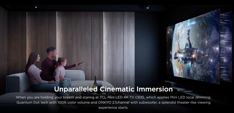 TCL TV 75'' MINI-LED 4K GOOGLE 75C835