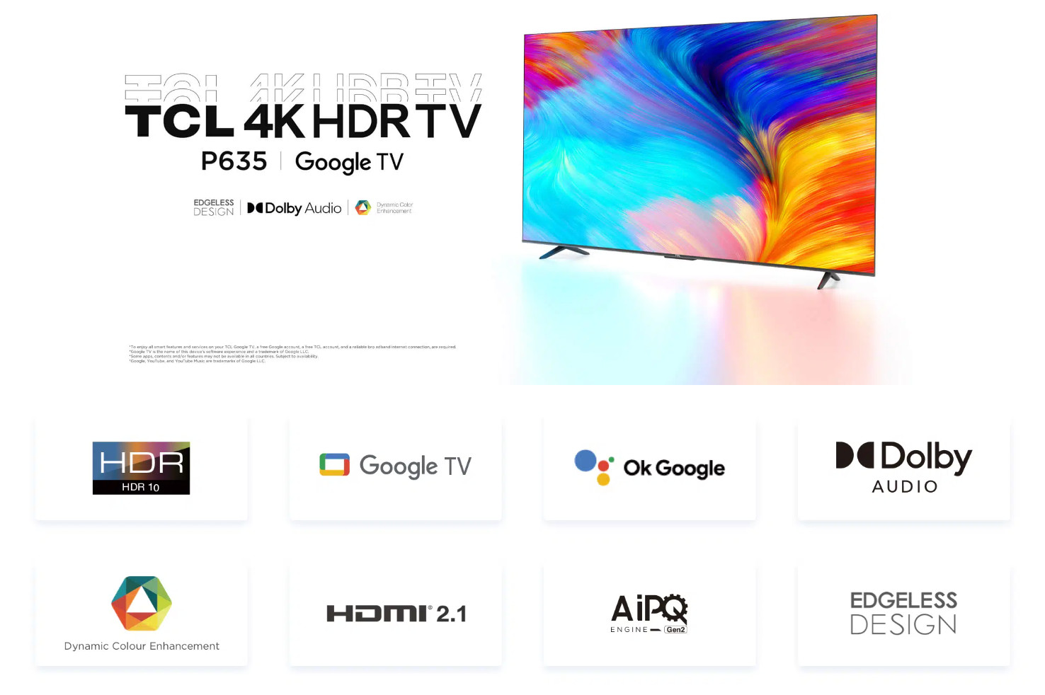 TCL TV 65 UHD ANDROID BLACK 65P635