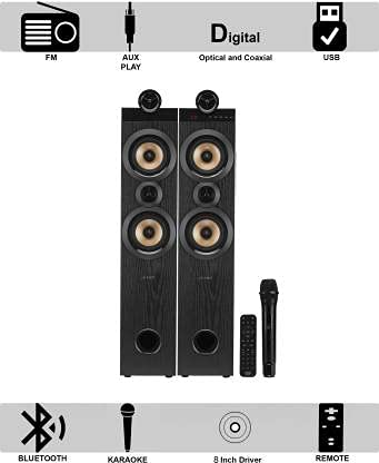 F&D AUDIO 160W SPEAKER BLACK T-70X