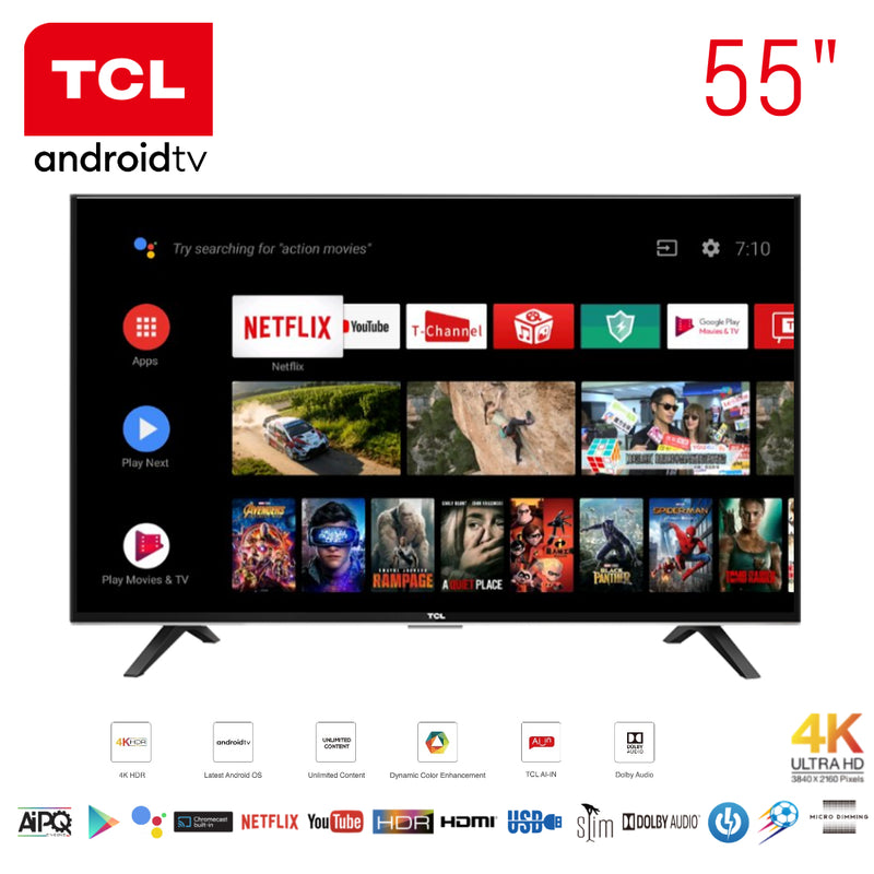 TCL 55" Google Android 4K Smart TV Nigeria