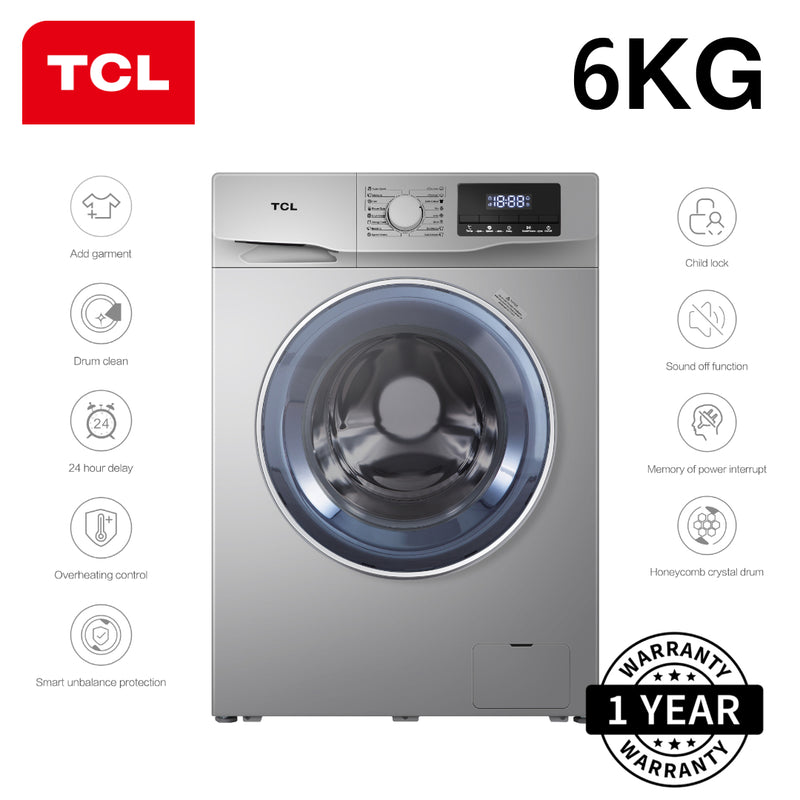 TCL 6kg front load Washing Machine 