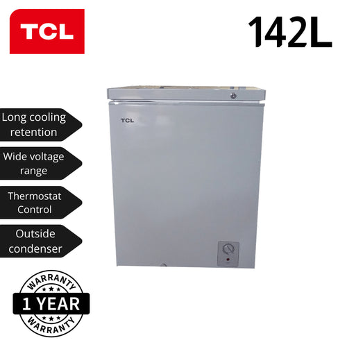 TCL FREEZER 142L R600A SD  GREY F142CFG