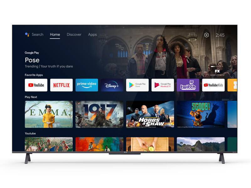 TCL TV 55 Q-LED ANDROID BLACK 55C725