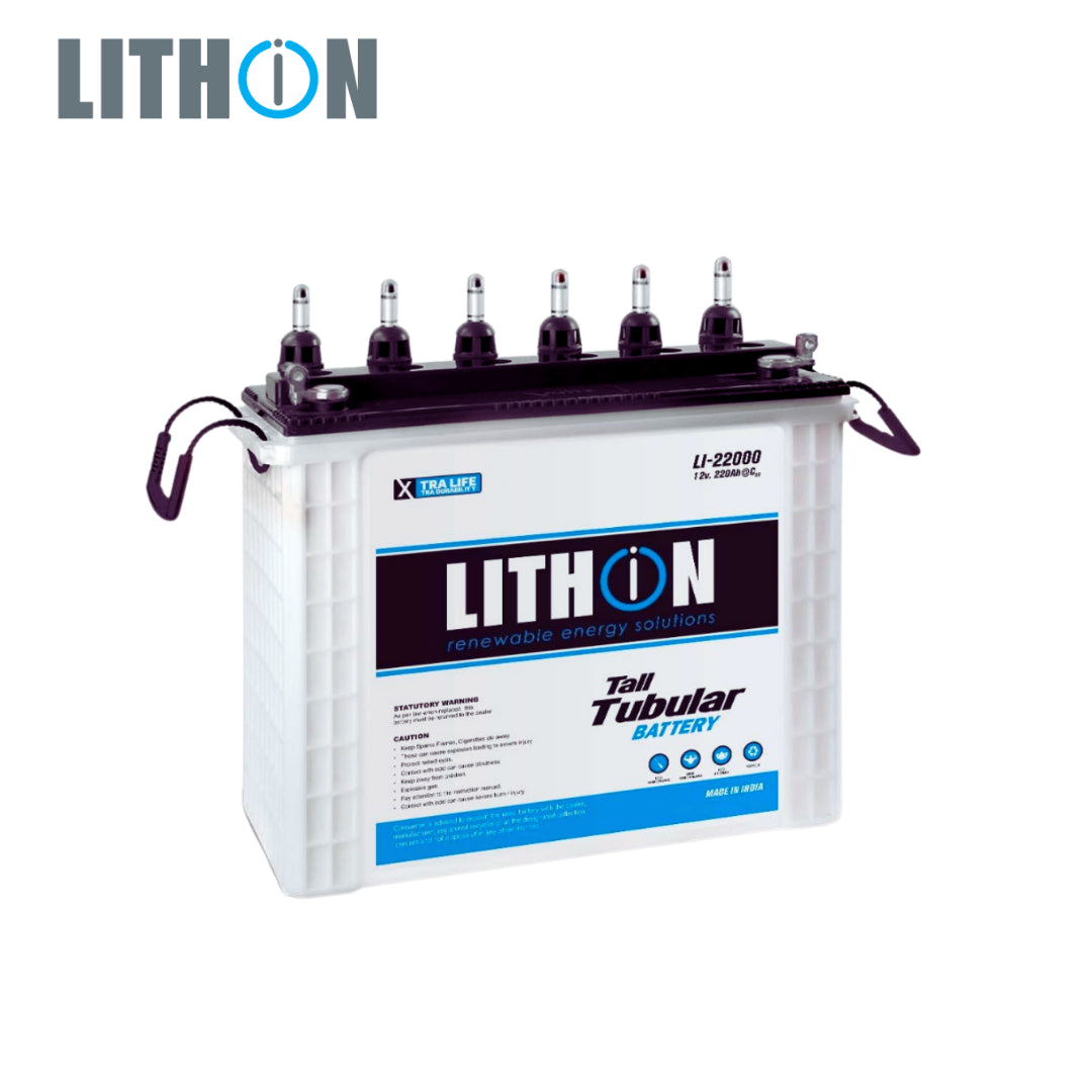 LITHION / BATTERY/ TUBULAR/ 220AH/ 12V / 18 Months Warranty