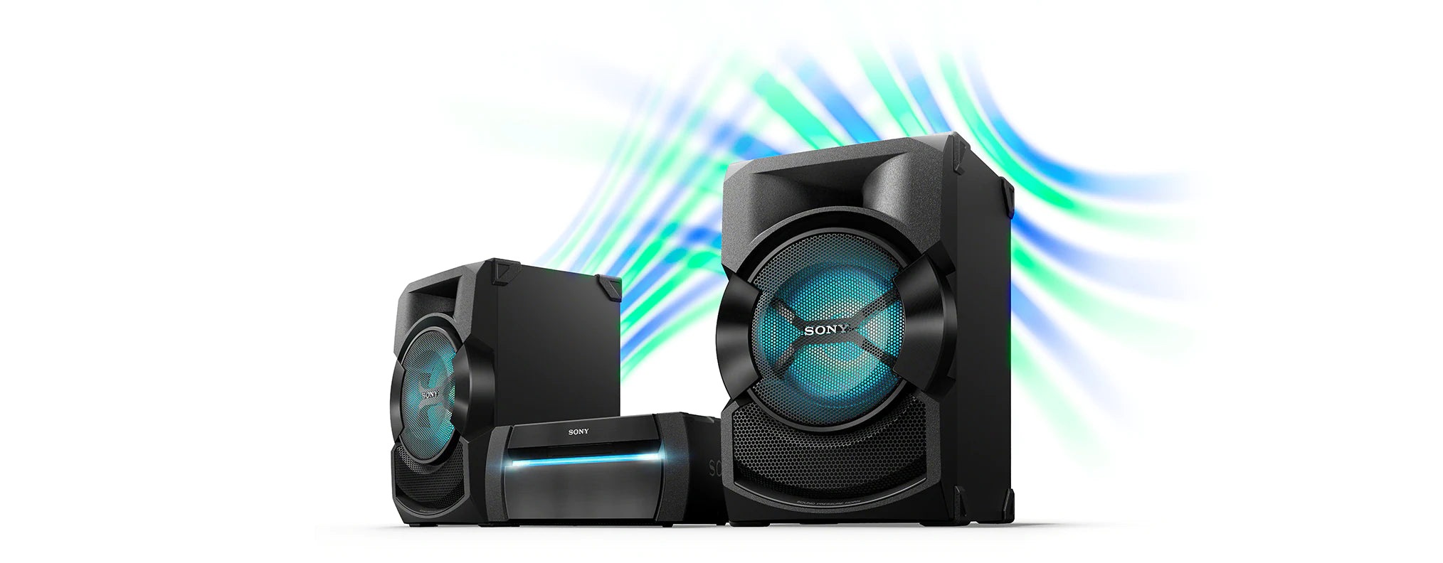 Sony High-power home audio system with DVD SHAKE-X10D
