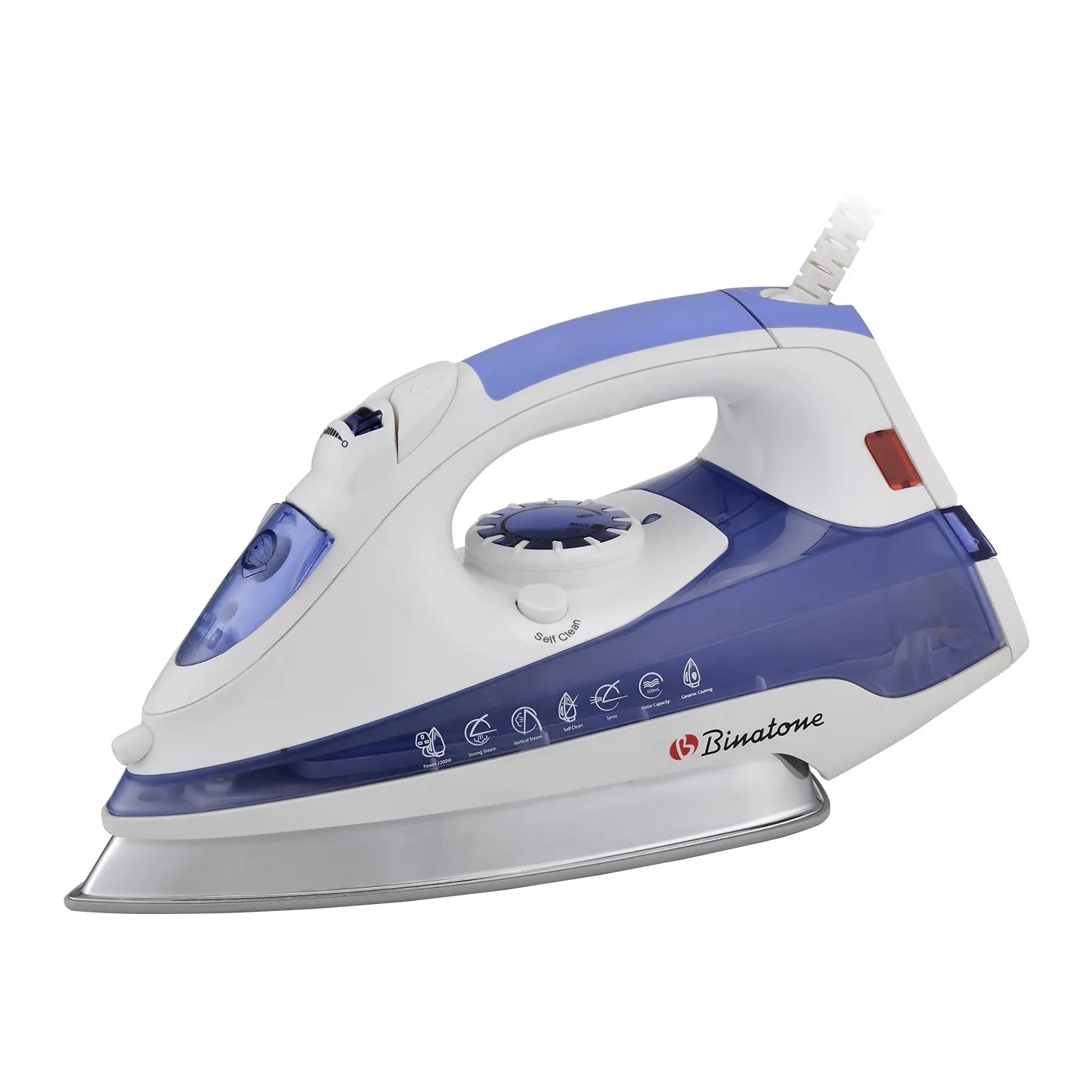 BINATONE STEAM IRON 20ML 2200W WT BLUE SI-2290